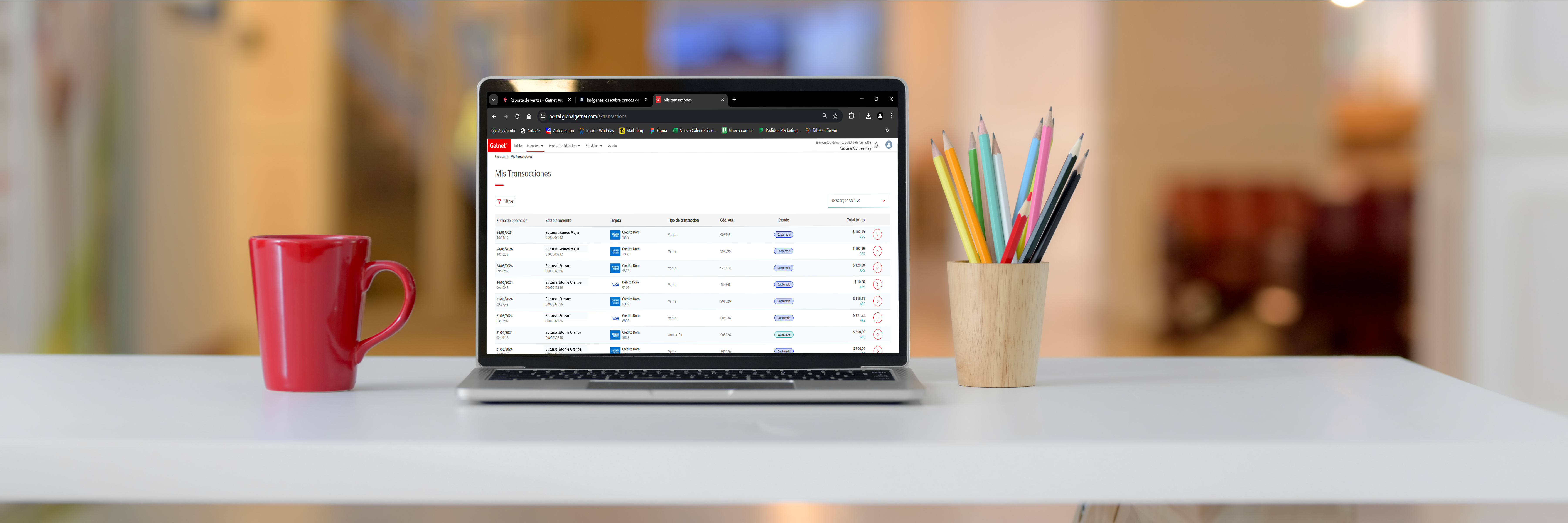 Reporte de ventas y conciliaciones